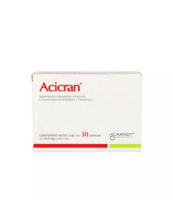 Acicran 828 mg Caja Con 30 Tabletas
