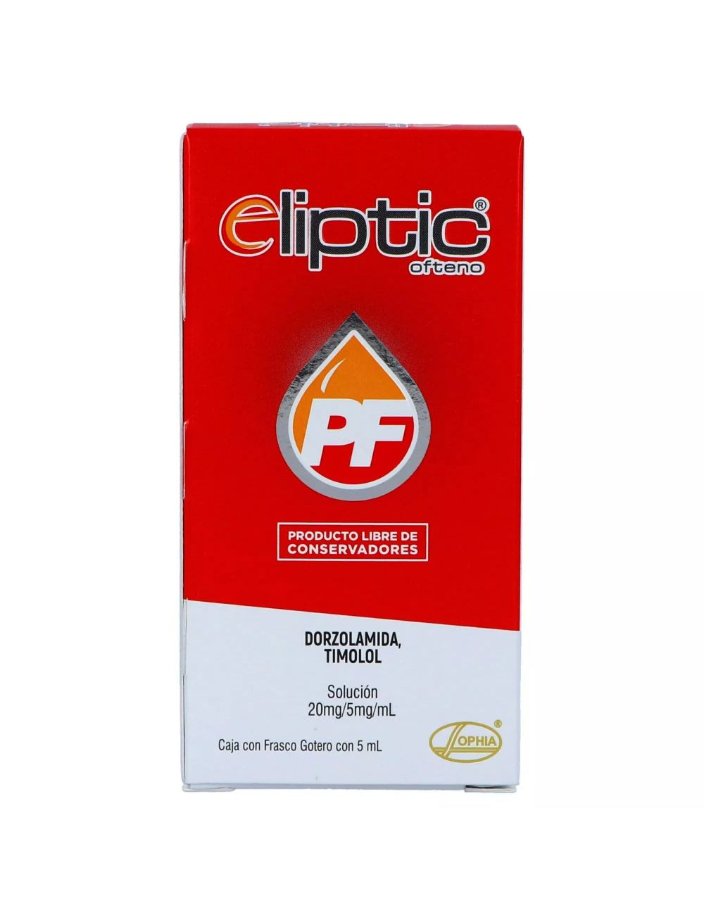 Eliptic PF Ofteno 20 mg/5 mg Solución Frasco Gotero Con 5 mL