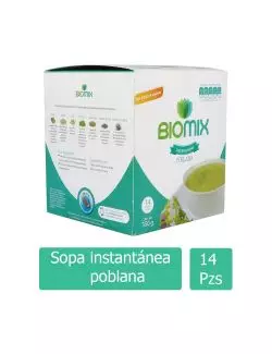 Biomix Sopa Instantánea Poblana - Caja 14 sobres x 25g (350g) - Vitanui