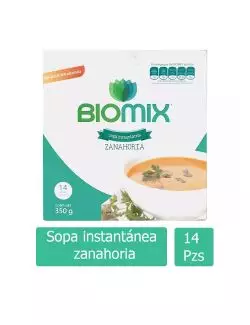 Biomix Sopa Instantánea Zanahoria Caja Con 14 Sobres Con 25g