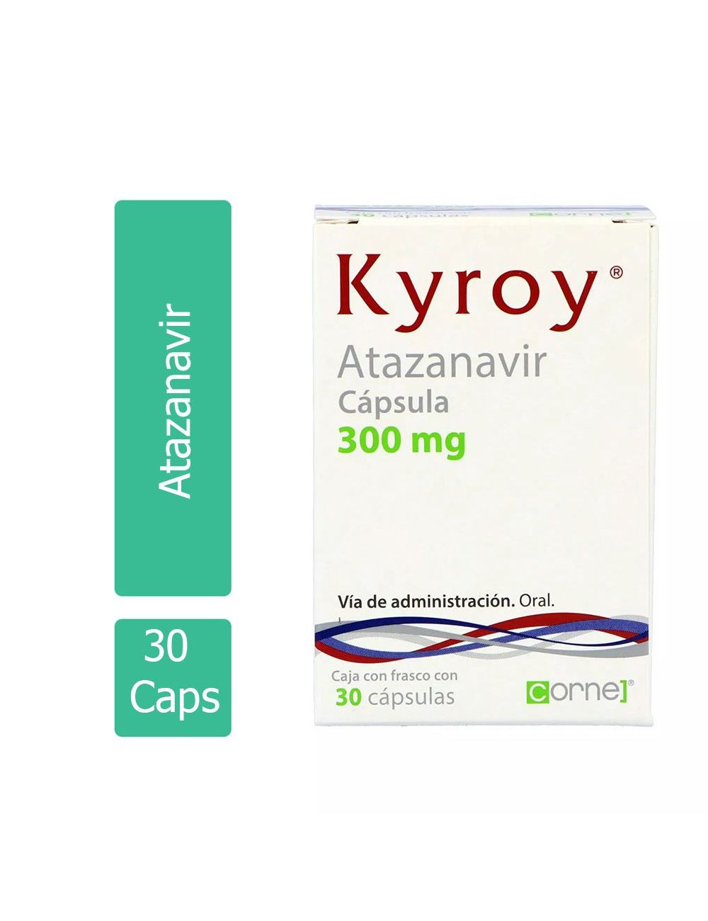 KYROY® 300 mg (Atazanavir) - 30 Cápsulas - Corne