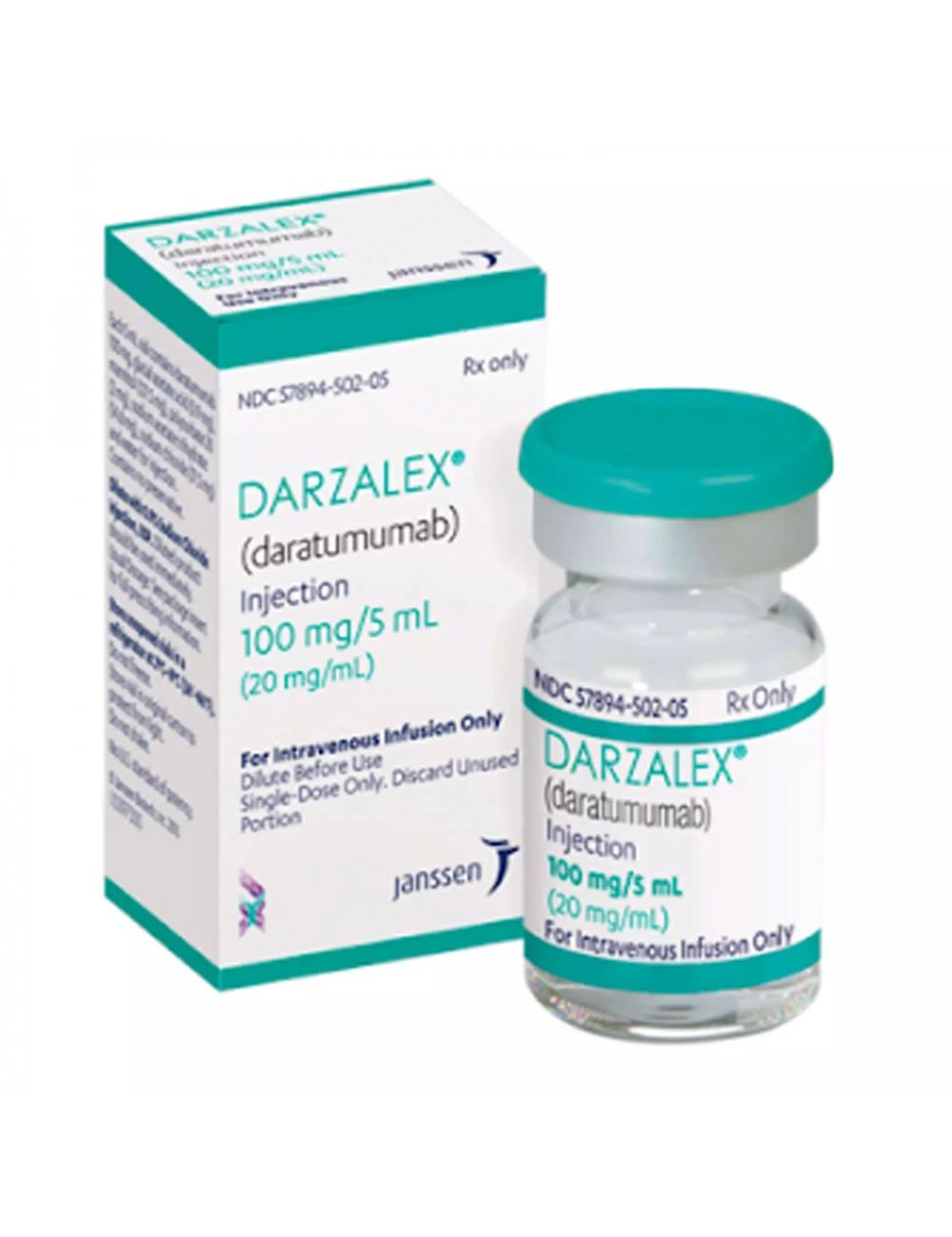 Darzalex 100 mg/5 mL Solución Inyectable Caja Con Frasco Ámpula - RX3
