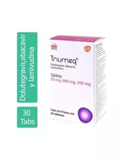 Triumeq® 50/600/300 mg (Dolutegravir/Abacavir/Lamivudina) - 30 Tabletas - GSK