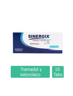 Sinergix 25 mg/10 mg Caja Con 10 Tabletas Sublinguales