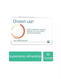 Drusen LAZ Suplemento Alimenticio Caja Con 30 Comprimidos