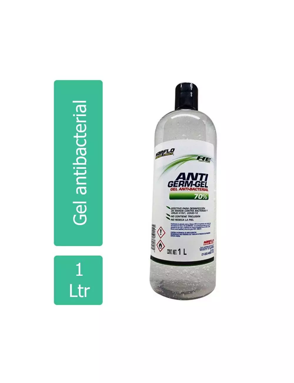 Anti Germ Gel 70% - Gel Antibacterial 1 Litro - Marflo