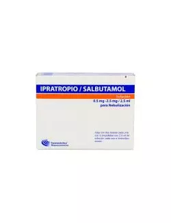 Ipratoprio 50 mg/Salbutamol 2.5 mg Solución Caja Con 10 Ampolleta