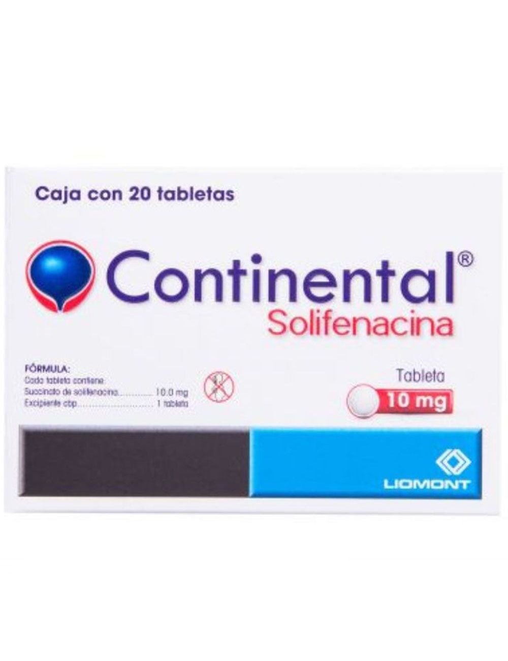 Continental 10 mg Caja Con 20 Tabletas