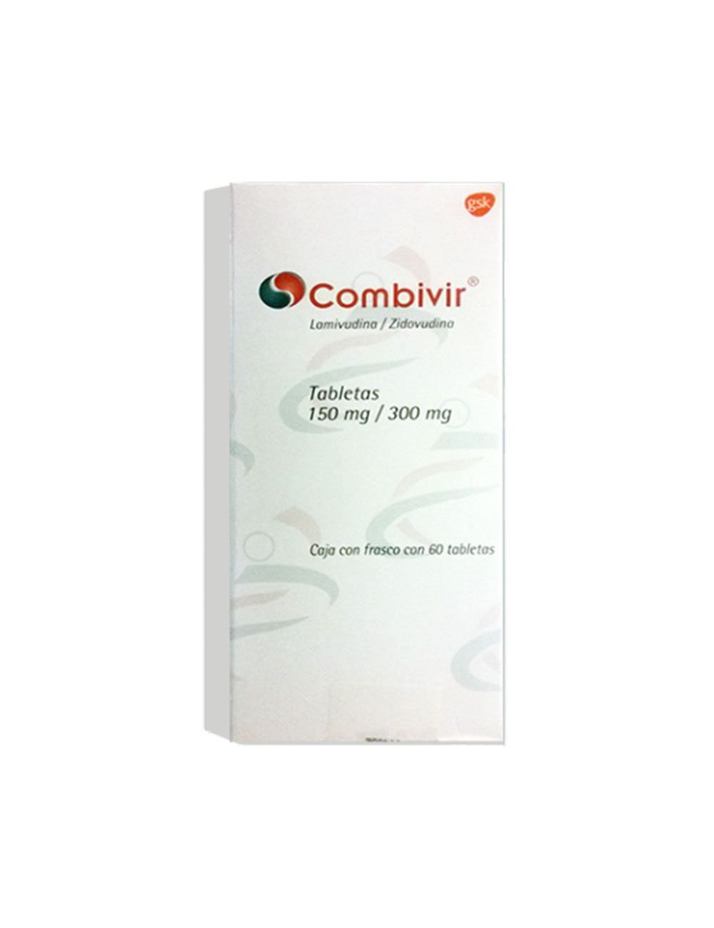Combivir 150 mg/300 mg Caja Con 60 Tabletas