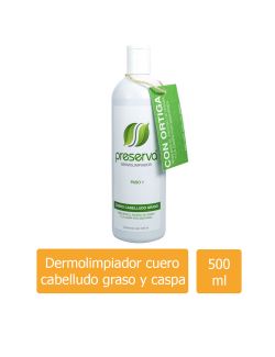 Preserva Dermolimpiador Cuero Cabelludo Graso Y Caspa 500 ml