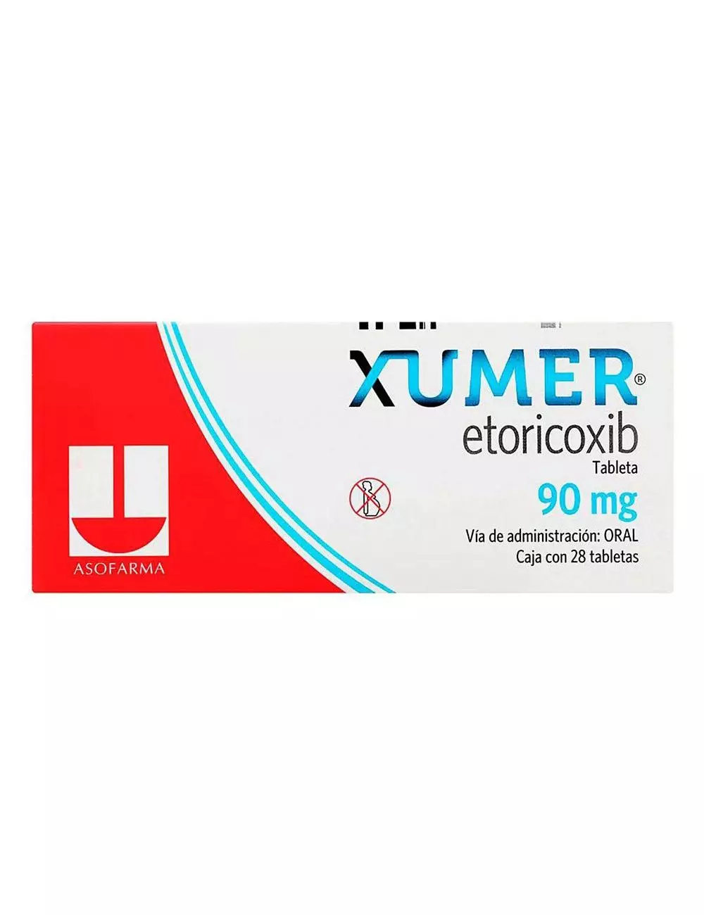 XUMER® 90 mg (Etoricoxib) | 28 Tabletas | ASOFARMA