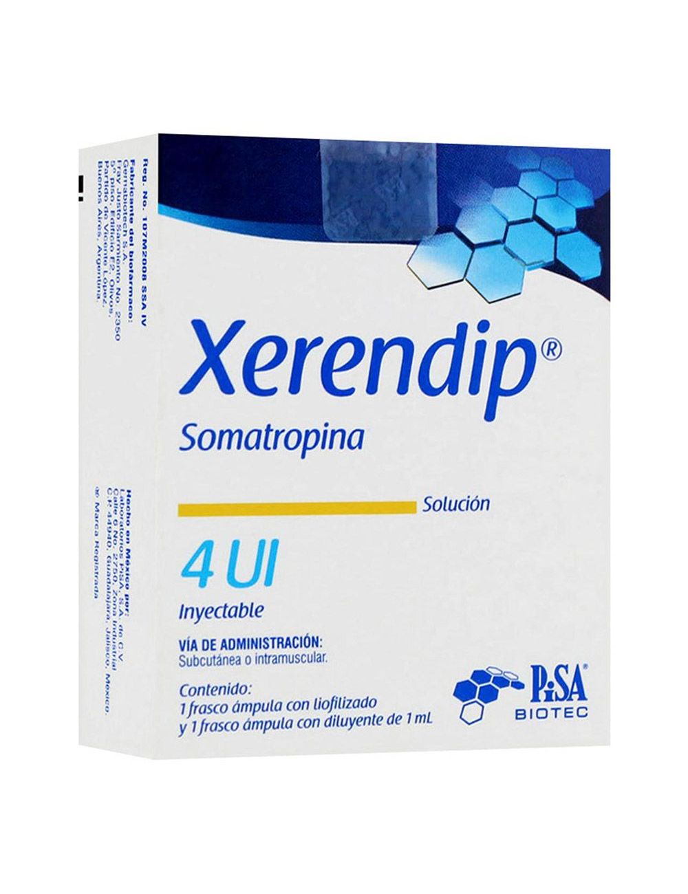 Xerendip Solución Inyectable 4 UI c/2 f.a.-RX3