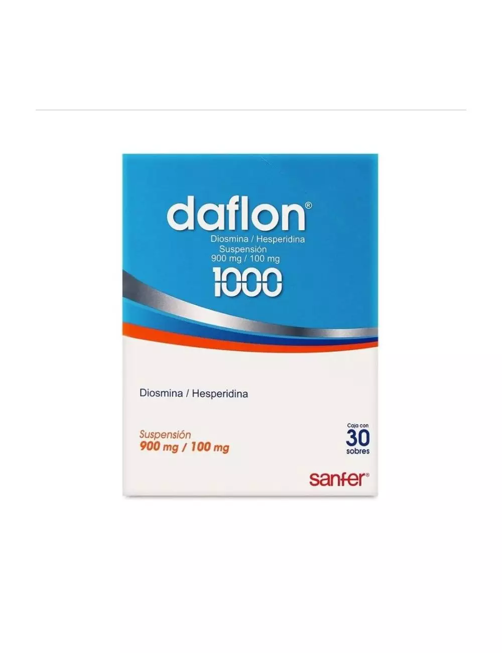 daflon® 1000 Suspensión 900 mg/100 mg (Diosmina/Hesperidina) | 30 Sobres | Sanfer