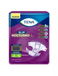Pañal Para Adulto Tena Slip Nocturno Talla G Con 8 Piezas