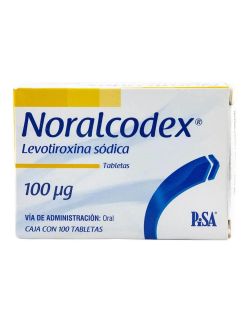 Noralcodex 100 Mcg caja con 100 Tabletas