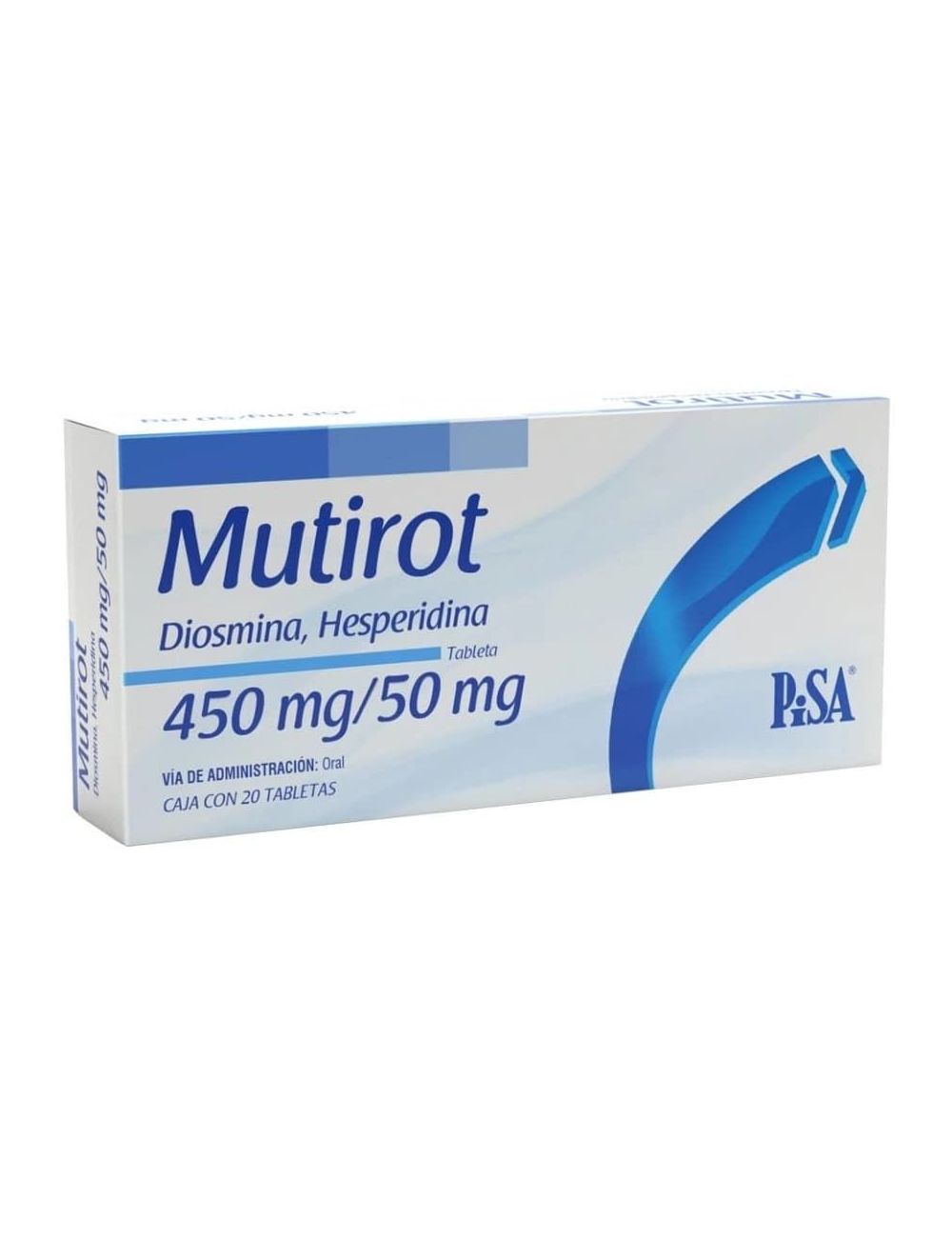 Mutirot 450/50 mg Caja con 20 Tabletas