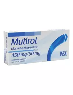 Mutirot 450/50 mg Caja con 20 Tabletas