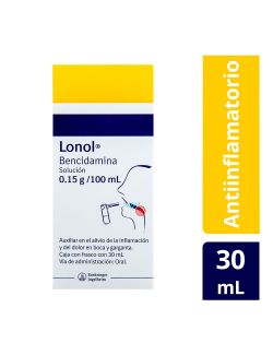 Lonol 0.15g/100ml Oral Nebulizador 30 ml Solución