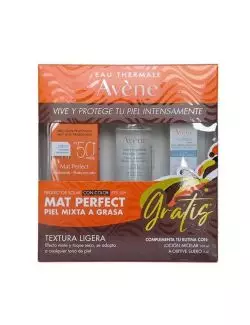 Kit Avéne Bloqueador Mate con Color +Loción+Suero