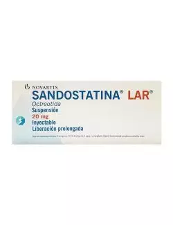 Sandostatina® Lar® 20 mg (Octeotrida) - 1 Jeringa - Laboratorio Novartis - RX3