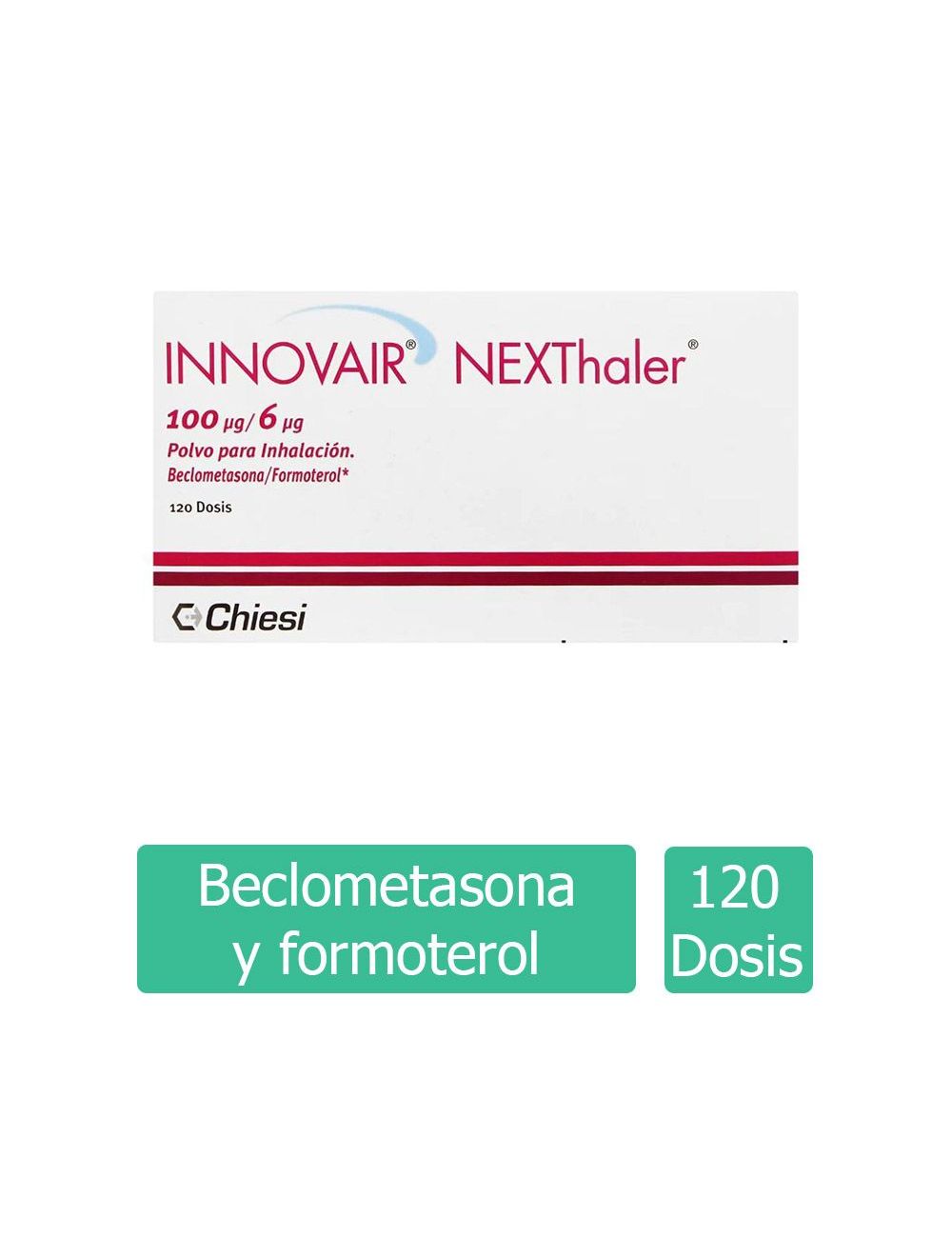 INNOVAIR® NEXThaler® 100 µg/6 µg - 120 dosis | Beclometasona / Formoterol | Chiesi