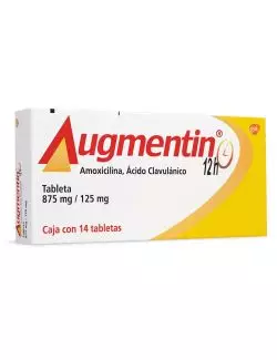 Augmentin 12H 875 mg/ 125 mg Caja Con 14 Tabletas - RX2