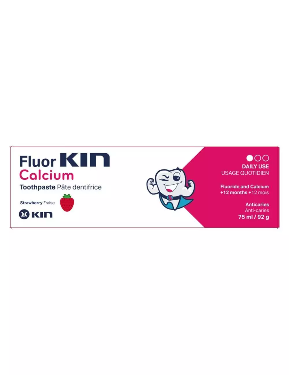 Flourkin Calcium Pasta Dentífrica Caja Con Tubo Con 75 mL