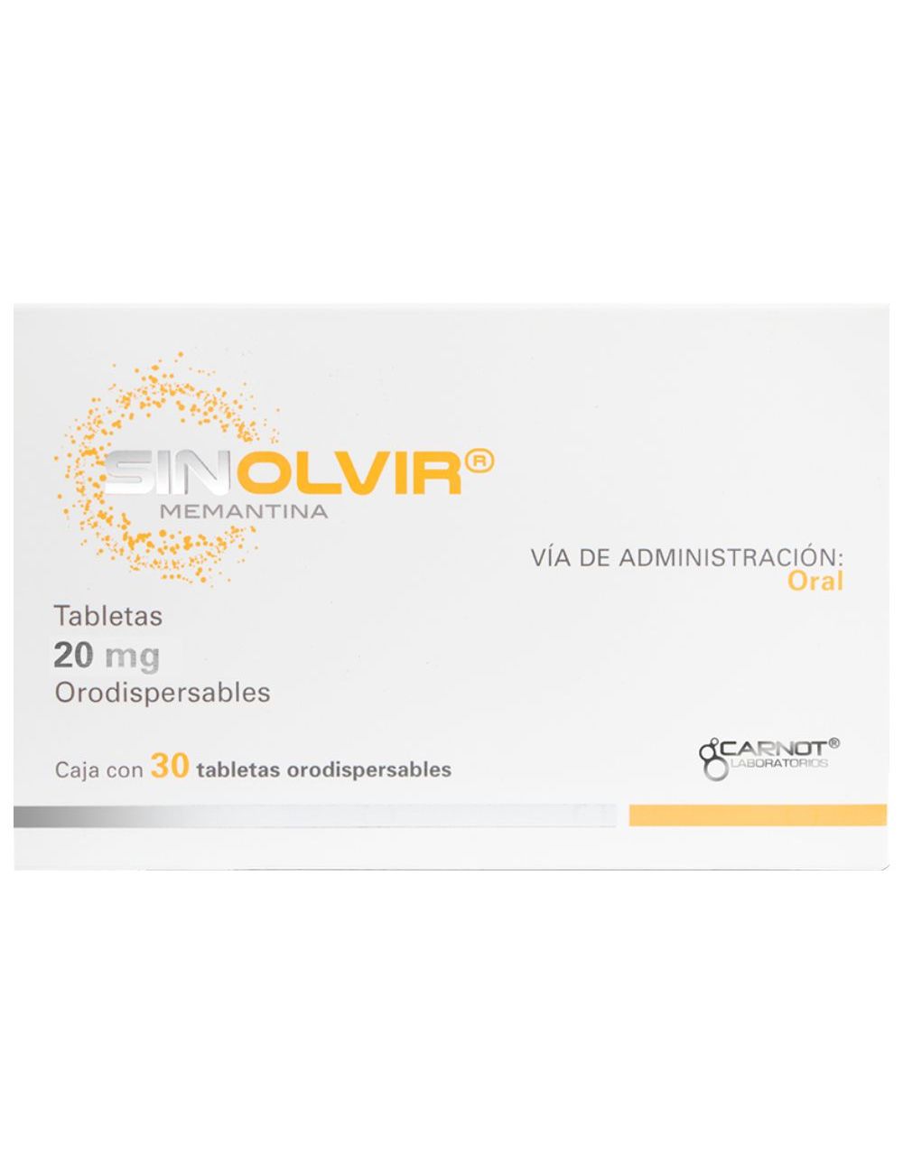 Sinolvir 20 mg Caja Con 30 Tabletas Orodispersables