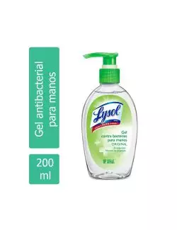 Lysol Gel Antibacterial Para Manos Envase Con 200 mL