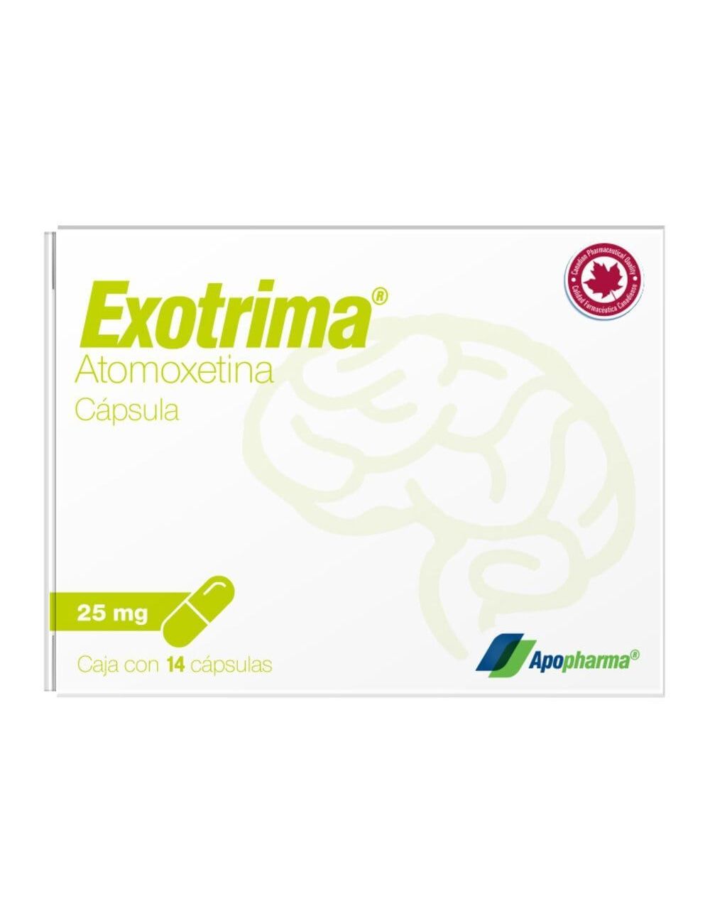 Exotrima 25 mg Caja Con Blíster Con 14 Cápsulas