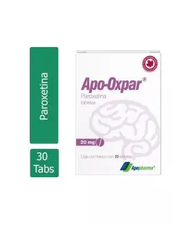 Apo-Oxpar® 20 mg (Paroxetina) - 30 Tabletas - Apopharma