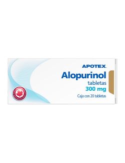 Alopurinol 300 mg Caja Con Blíster Con 20 Tabletas