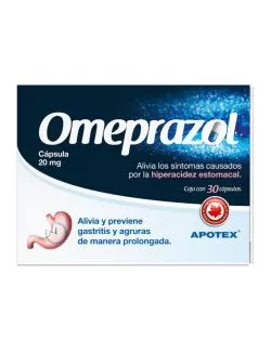 Omeprazol 20 mg Caja Con Blíster Con 30 Cápsulas