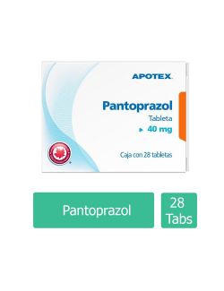 Pantoprazol 40 mg Caja Con Blíster Con 28 Tabletas