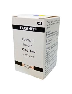 Taxanit Solución Inyectable 80 mg/4 mL Caja Con Frasco Ámpula