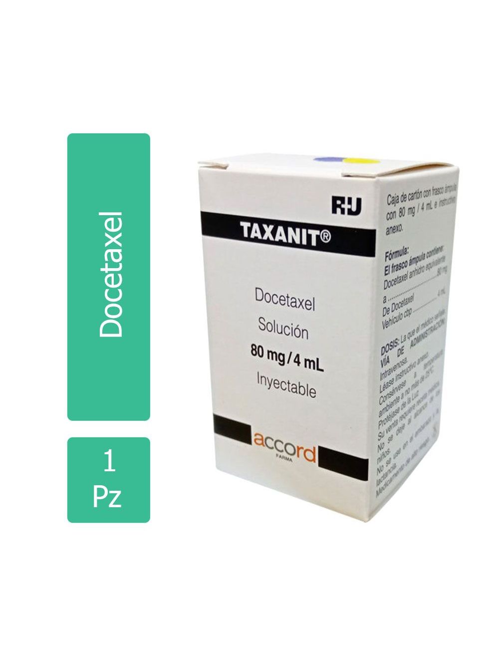 TAXANIT® 80 mg/4 ml (Docetaxel) - Frasco Ámpula - Accord