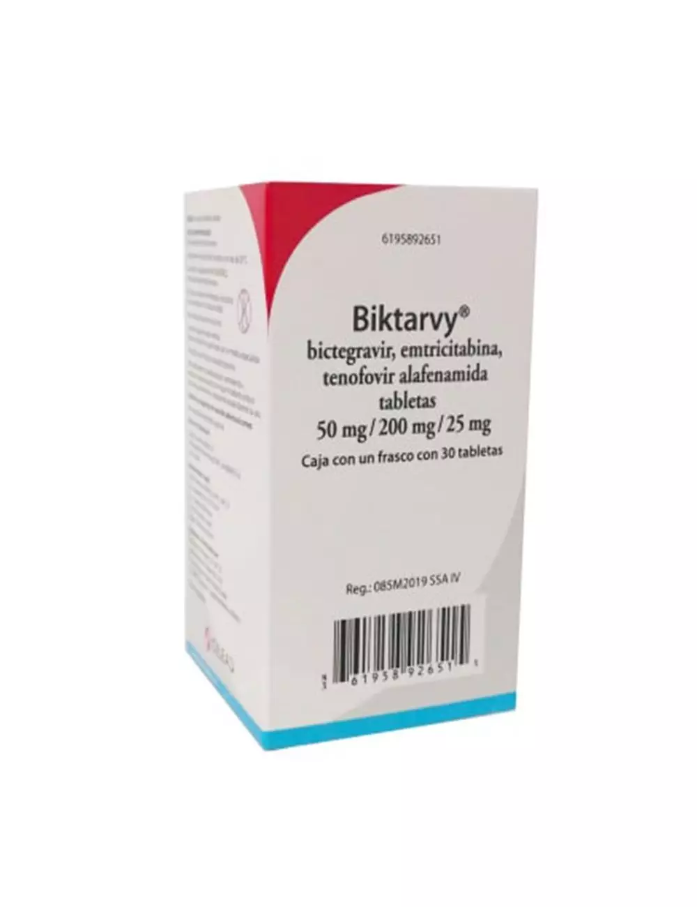 Biktarvy 50 mg/ 200 mg/ 25 mg Caja Con Frasco Con 30 Tabletas