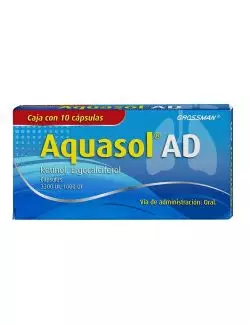 Aquasol AD 3300 UI/ 1000 UI Caja Con 10 Cápsulas