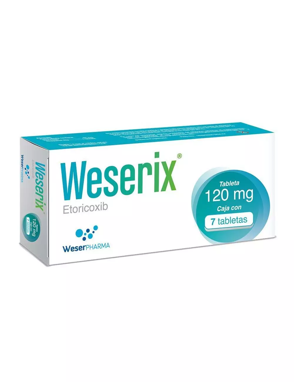 Weserix 120 mg Caja Con 7 Tabletas