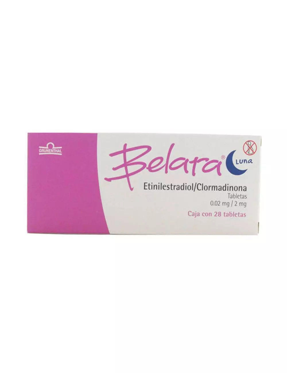 Belara Luna 0.02 mg/2 mg Caja Con 28 Tabletas