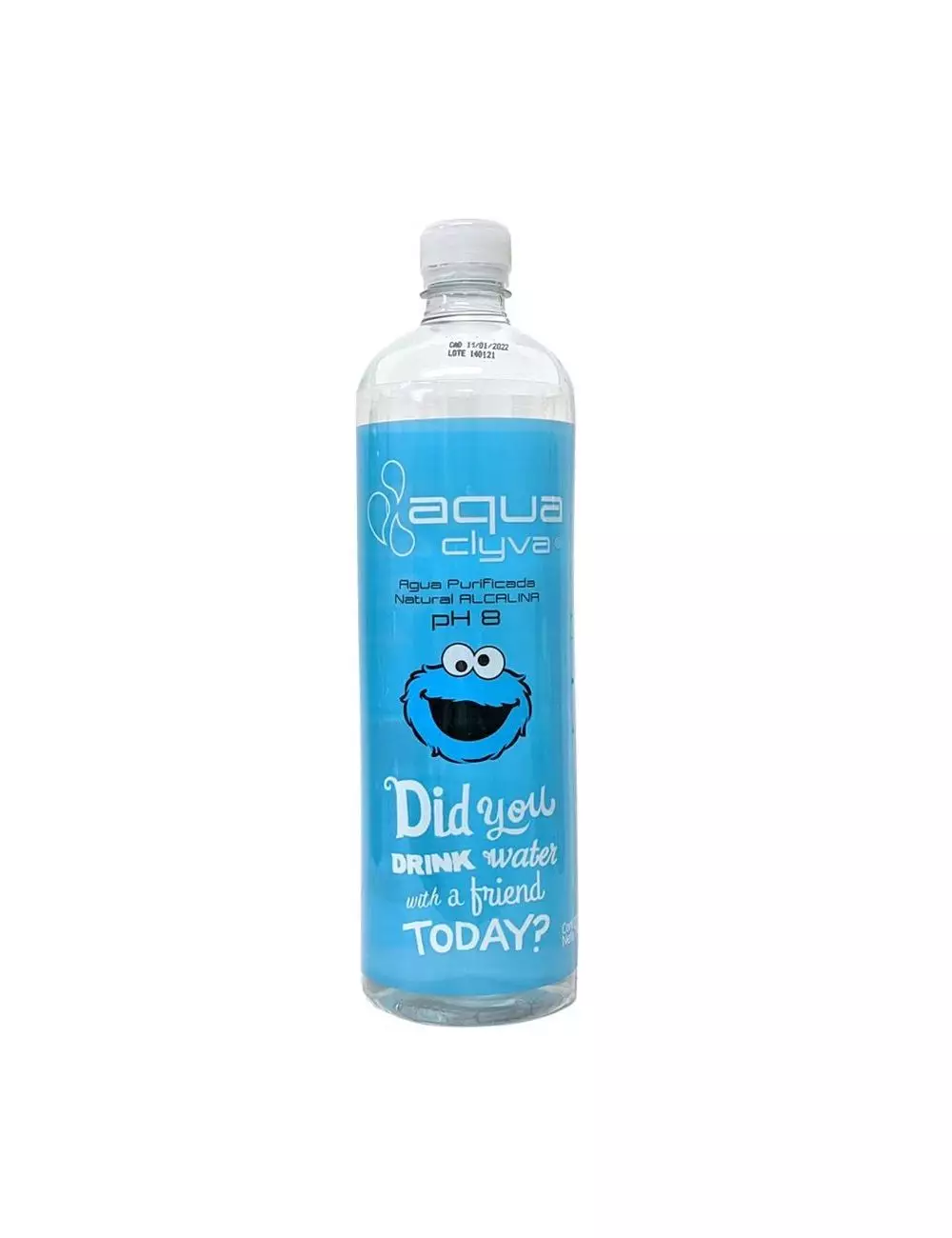 Agua Alcalina Aqua Clyva 900 mL Edición Sésamo Cocky