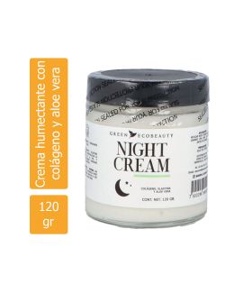 Crema Humectante Con Colágeno y Aloe Vera Night Cream 120 gr
