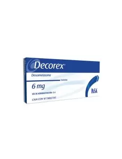 Decorex 6 mg Caja Con 10 Tabletas