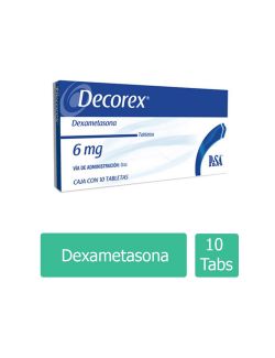 Decorex 6 mg Caja Con 10 Tabletas