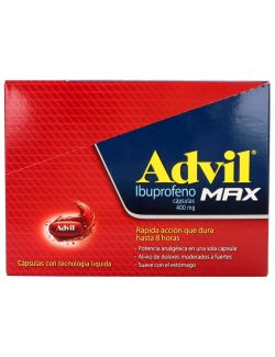 Advil Max 400 mg 12 Cápsulas