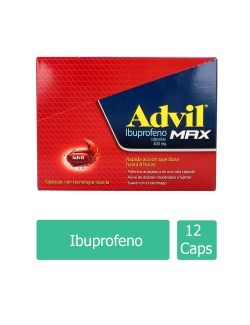 Advil Max 400 mg 12 Cápsulas