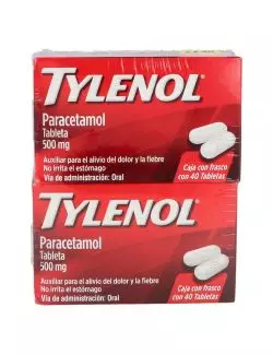 Tylenol 500 mg 40 Tabletas DuoPack