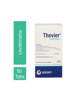 Thevier 100 Mcg Caja Con 50 Tabletas