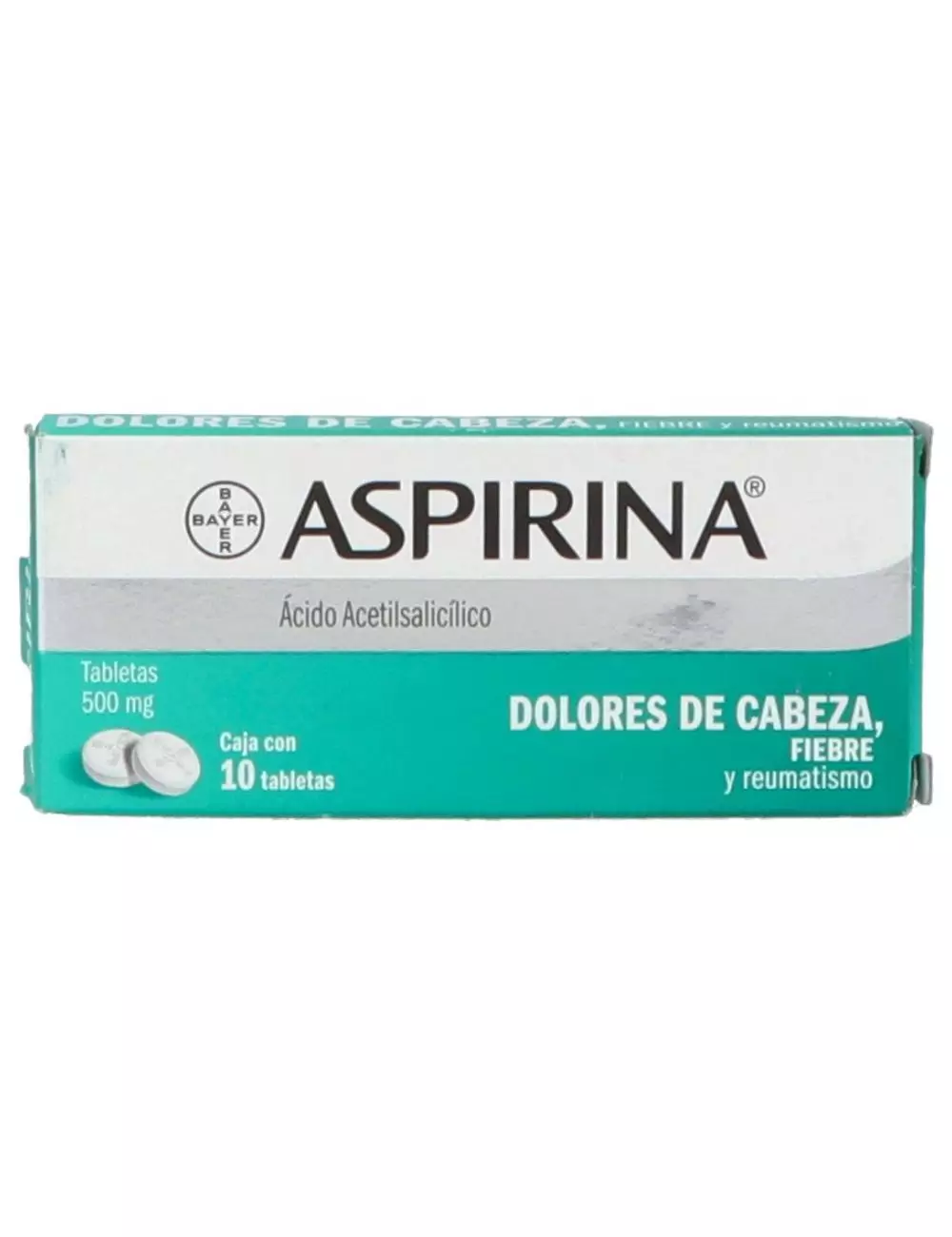 Aspirina 500 mg Caja Con 10 Tabletas Masticables