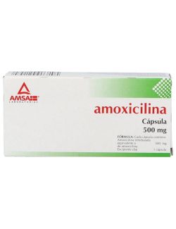 Amoxicilina 500 mg Caja Con 12 Cápsulas -RX2